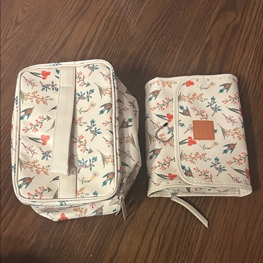 Floral Travel Bag Set